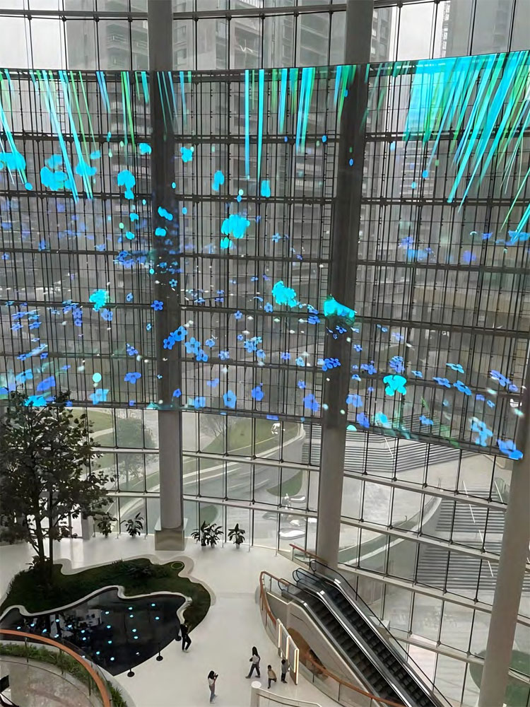 transparent LED event display