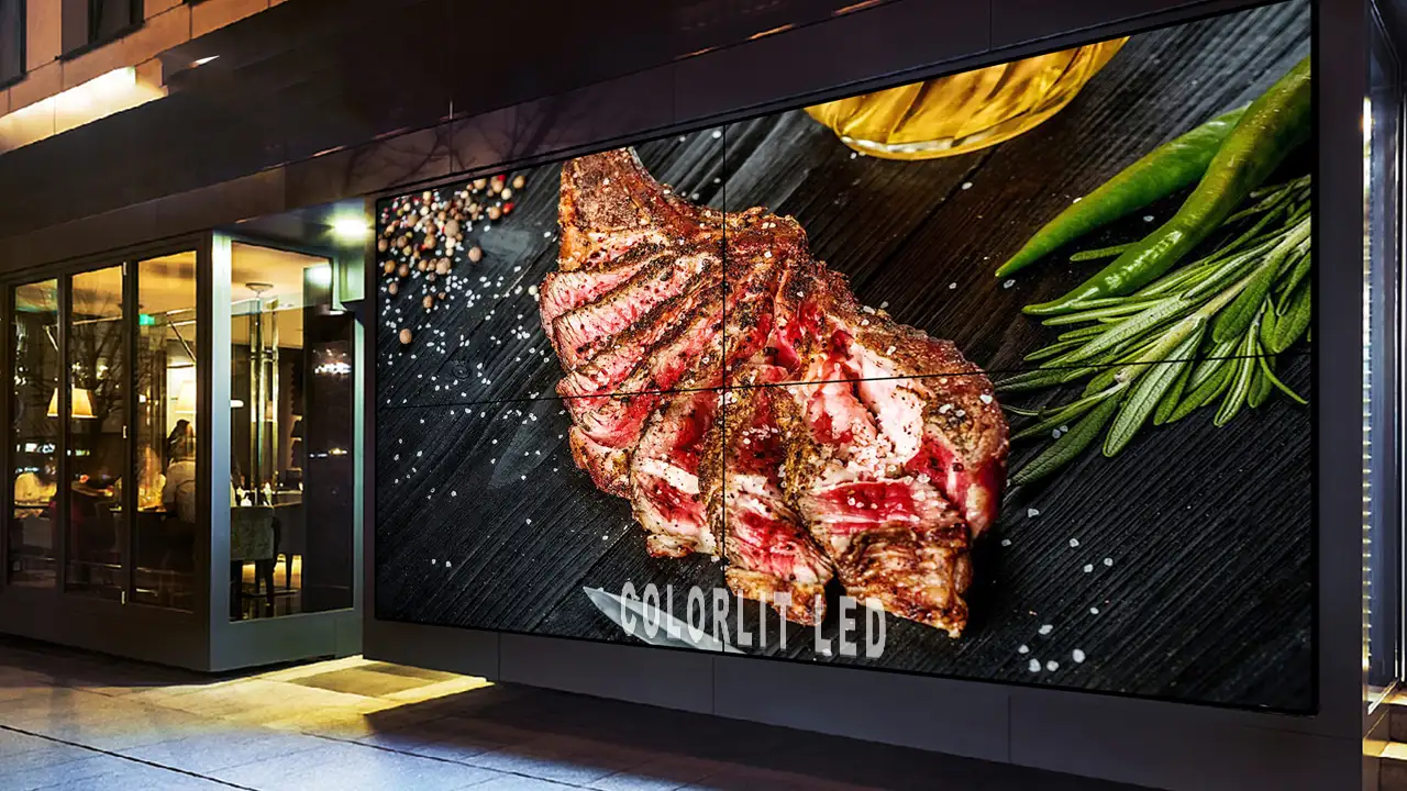 transparent display for restaurant