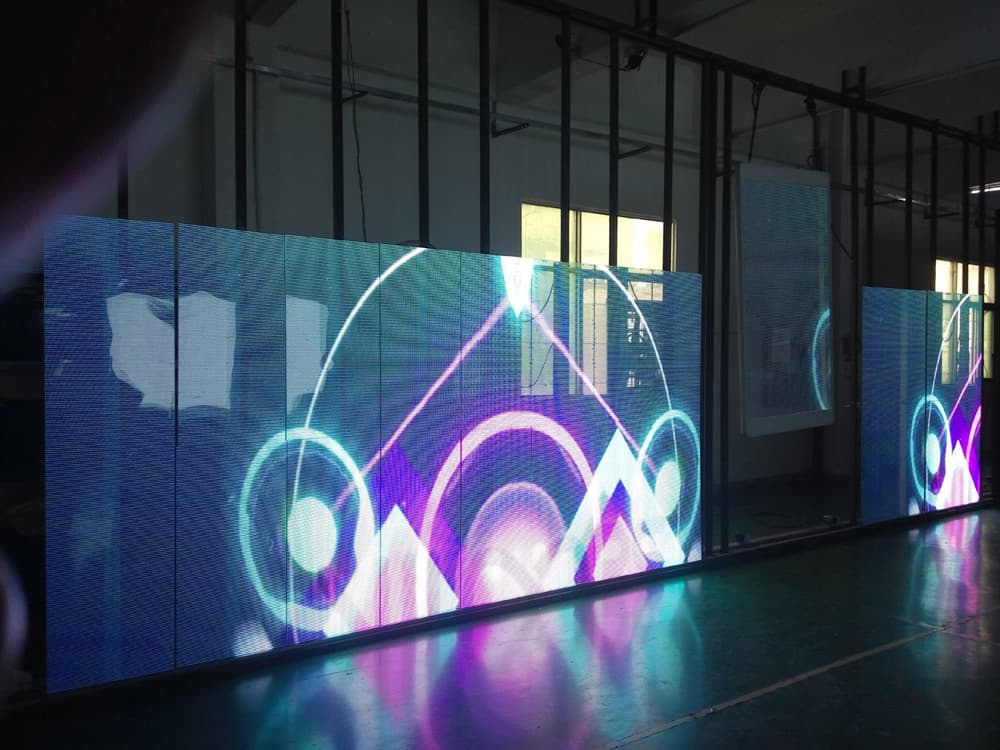 commercial see through display