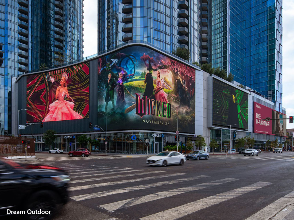 LED glass display Los Angeles