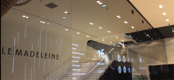 transparent signage