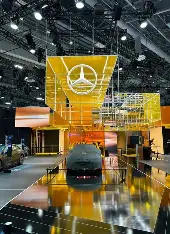 transparent display for car showroom
