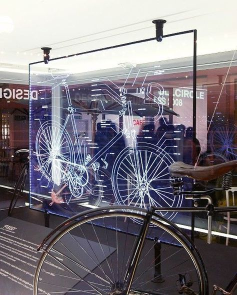 floating digital signage panel