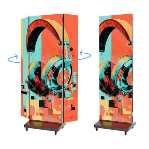 Tri-Fold LED Poster Display – P2.5 Pixel Pitch