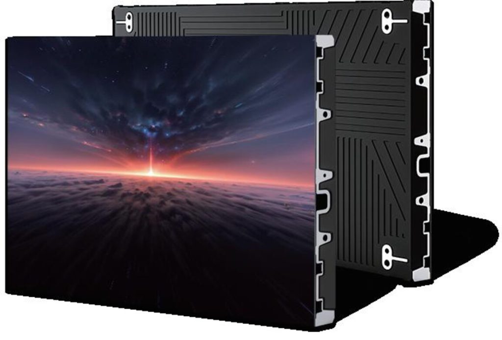 Eclipse COB LED video wall panel, front screen and rear die-cast cabinet